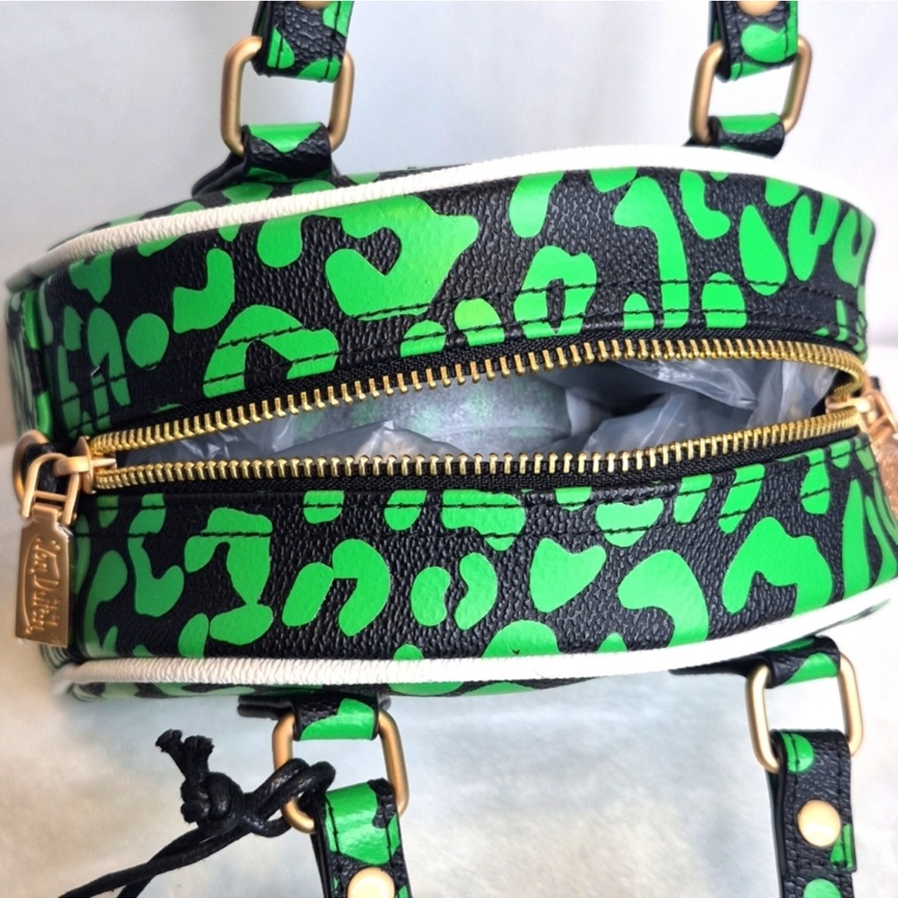 Von Dutch NWT Neon Green and Black Mini Bag - Picture 6 of 9